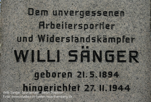 Willi-S&auml;nger-Sportanlage, Berlin-Treptow